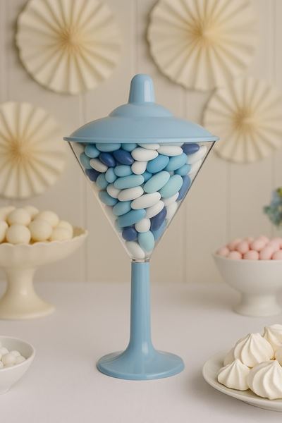 Imagen de Bol Copa Martini Elegante Candy Bar Azul (25cm)