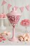 Imagen de Bol Copa Martini Elegante Candy Bar Rosa (25cm)