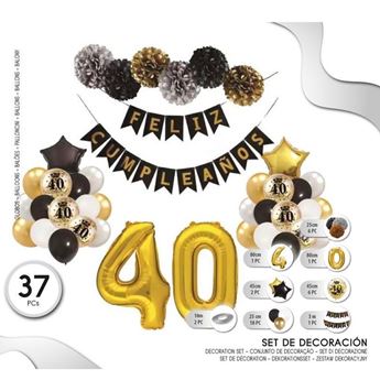 Imagen de Decoración Kit 40 Cumpleaños 