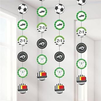 Imagen de Decoración Colgante Tiras Fútbol Party (4uds)