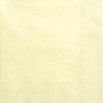 Picture of Servilletas Amarillo Pastel papel 33cm (20 unidades)