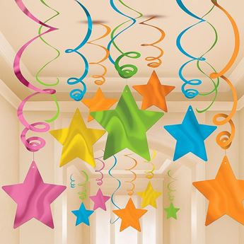 Imagen de Decorados Espirales Estrellas Multicolor (30)