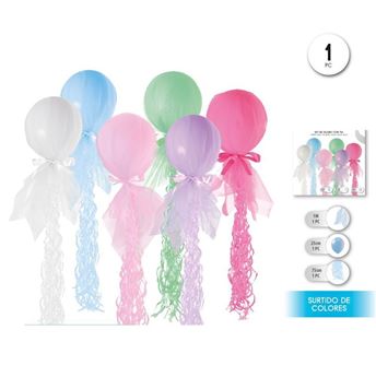 Picture of Globo con Tul decorativo surtido Mix (1ud)