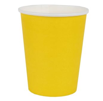 Imagen de Vasos Amarillos cartón SX (10 unidades)