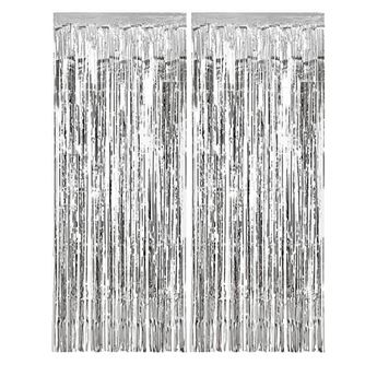 Imagen de Cortina de flecos plata 1x2 m