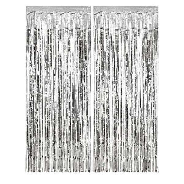 Picture of Cortina de flecos plata 1x2 m