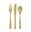 Picture of Cubiertos Dorados Plástico Reutilizables (6x3 unidades)