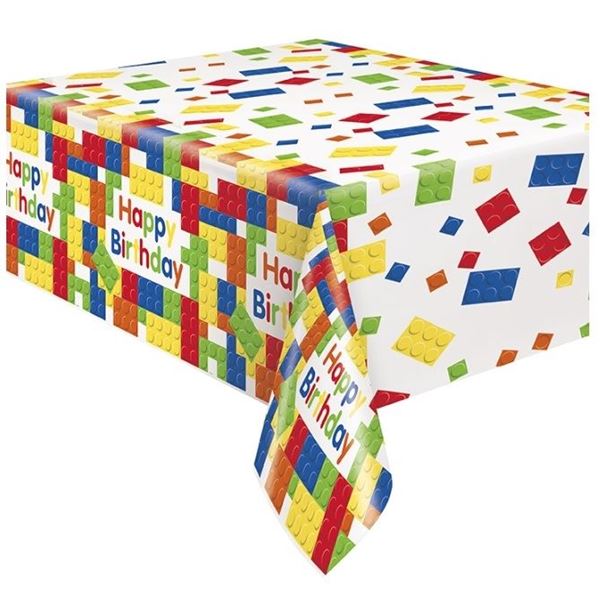 Picture of Mantel LEGO Block Party Cumpleaños Plástico (137cm x 213cm)