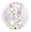 Imagen de Globo Burbuja Transparente Margaritas NO VALVULA 48cm (5uds)