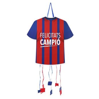 Picture of Piñata Fútbol Camiseta Azulgrana Cartón 50cm x 48cm 
