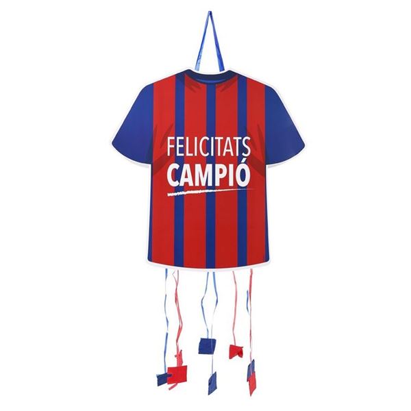 Imagen de Piñata Fútbol Camiseta Azulgrana Cartón 50cm x 48cm 