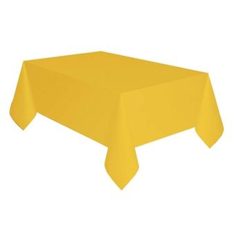 Imagen de Mantel Amarillo Flor plástico (274cm x 137cm)