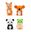 Imagen de Juguete Gomas de Borras Animales Silvestres (4uds)