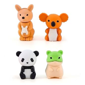 Picture of Juguete Gomas de Borras Animales Silvestres (4uds)