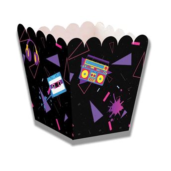 Imagen de Caja mini Palomitas I Love 80's cartón (1 unidad)