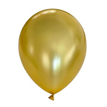 Imagen de Globos Dorados Metal 30cm Sempertex R12-570-12 (12)