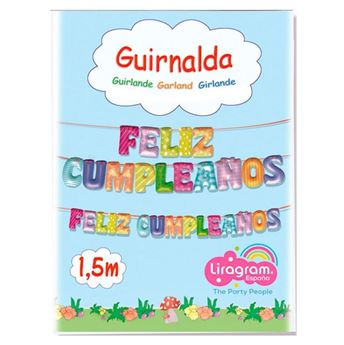 Imagen de Guirnalda Feliz Cumpleaños Infantil cartón 150cm