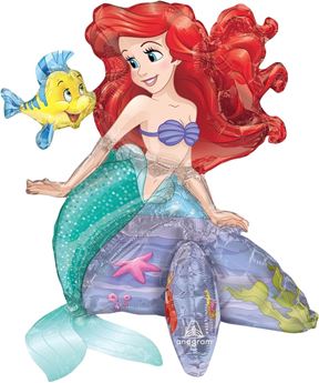 Imagen de Globo Ariel La Sirenita con Base (50cm)