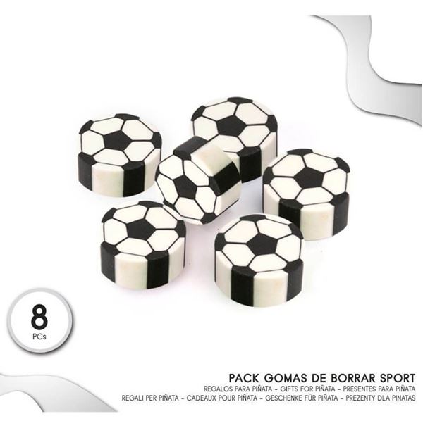 Imagens de Juguete Gomas de Borrar Fútbol (8 unidades)