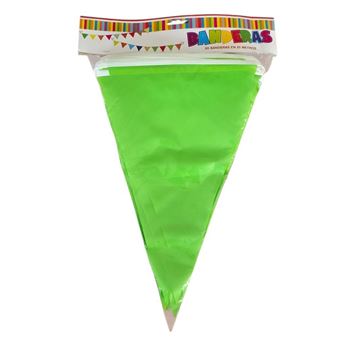 Picture of Banderín Verde Claro plástico 30cm x 20cm (25m)