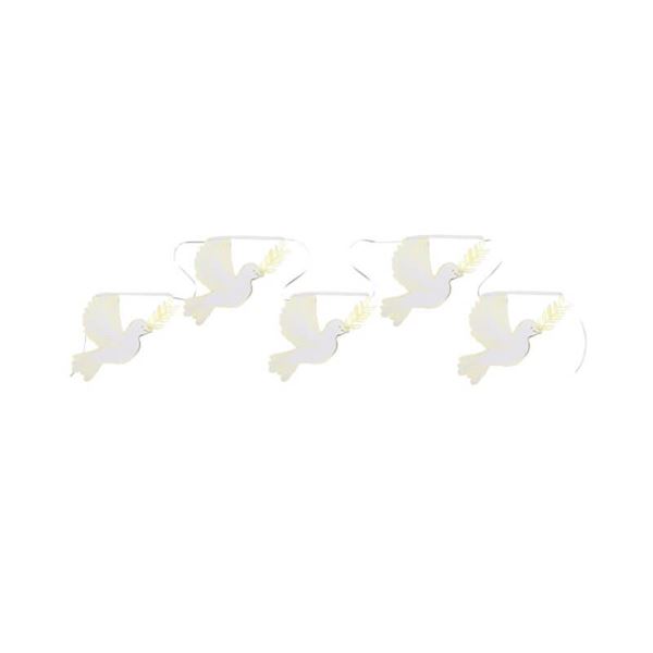 Imagens de Guirnalda Palomas Blancas Troqueladas cartón (5m)