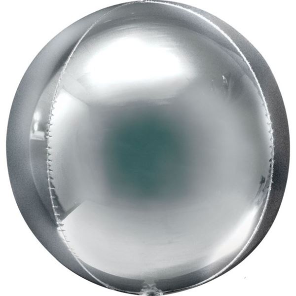 Picture of Globo Orbz Plata Esférico Jumbo (53cm)