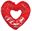 Imagen de Globo Corazón Rojo Te Amo XXL (90cm)