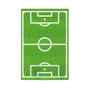 Imagen de Servilletas Campo de Fútbol papel 33cm (16 unidades)