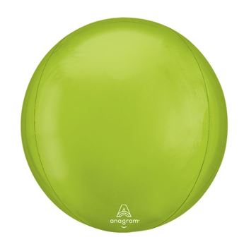 Imagen de Globo Verde Lima Esférico Orbz 38cm (3 unidades)