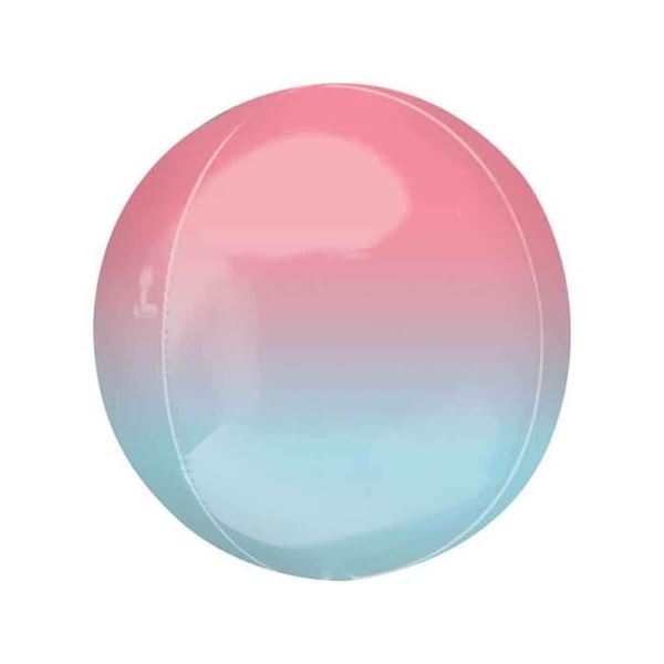 Imagen de Globo Azul & Rojo Esférico Orbz (38cm)
