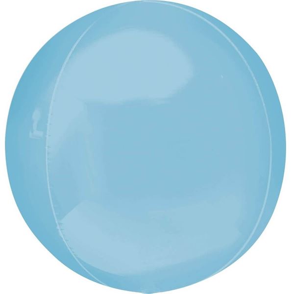 Imagen de Globo Azul Claro Esférico Orbz (38cm)