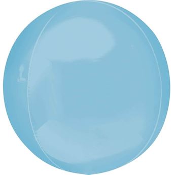 Imagen de Globo Azul Pastel Esférico Orbz (38cm)