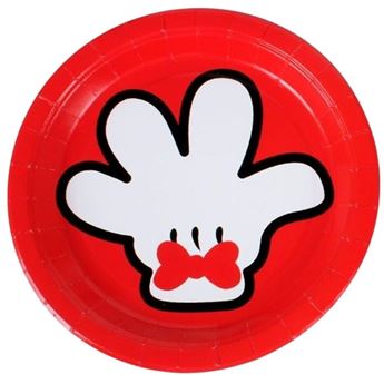 Picture of Platos Mickey Mano cartón 23cm (6 unidades)