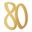 Picture of Troquelados 80 Dorados cartón (4 unidades)