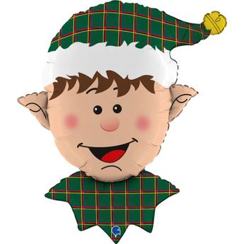 Picture of Globo Elfo Navideño Sonriente 66cm