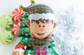 Imagen de Globo Elfo Navideño Sonriente 66cm