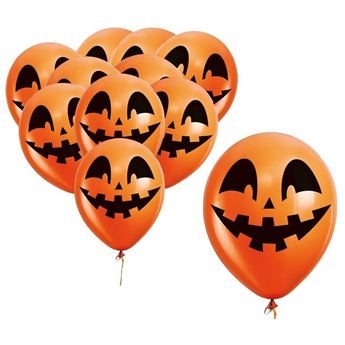 Imagens de Globos Calabazas Halloween Látex (10 unidades)