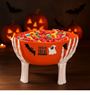 Imagens de Bol Naranja Halloween con Soporte Manos Blancas (26cm)