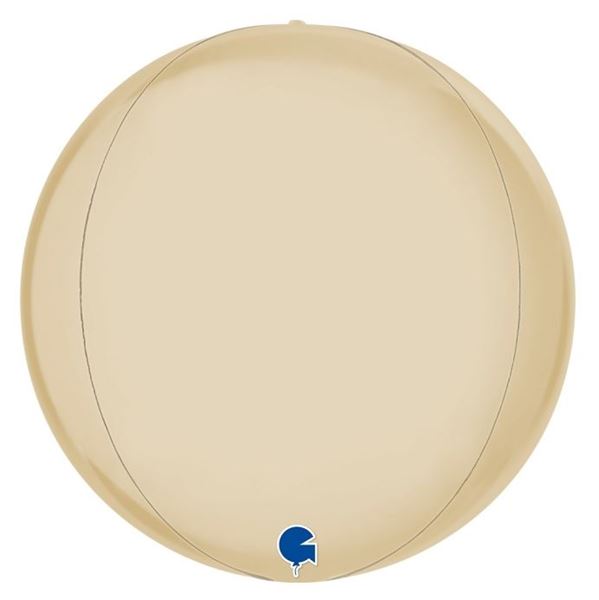 Picture of Globo Crema Satín Esférico Orbz 38cm
