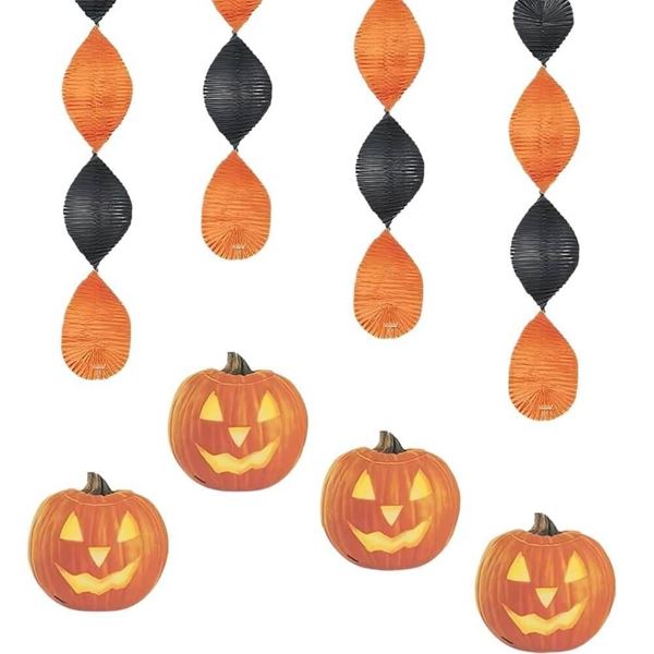 Picture of Decorados Espirales Calabazas (4 unidades)