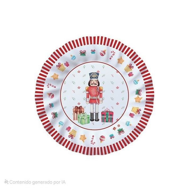 Imagen de Posavasos Cascanueces Navidad 9cm (8 unidades)