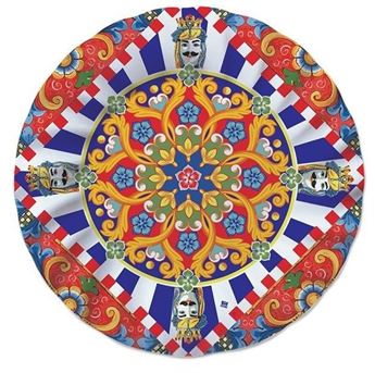 Imagen de Platos Sicilia cartón 25cm (8 uds)