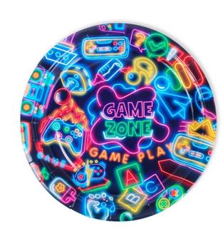 Picture of Platos Game Zone cartón 23cm (6 unidades)