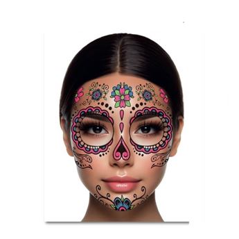 Imagen de Tatuaje Calavera Mexicana Día de los Muertos Halloween 