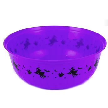 Imagen de Bol Morado Brujas y Fantasmas Halloween (28cm)