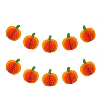 Imagens de Guirnalda Calabazas Nido de Abeja Halloween (2m)