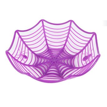 Imagens de Bol Cesta Araña Halloween Morado 21cm