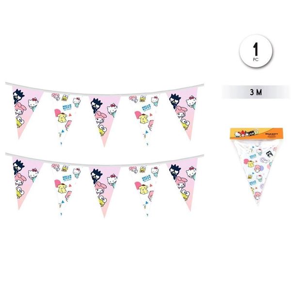 Imagens de Banderin Hello Kitty y Amigos cartón (3m)