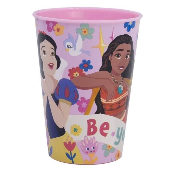 Imagen de Vaso Princesas Disney Be You Tiful Plástico Duro Reutilizable 260ml (1 unidad)