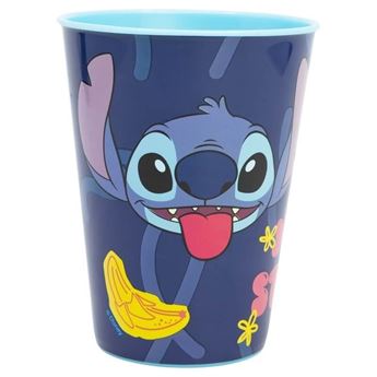 Imagen de Vaso Stitch Disney Azul Claro Plástico Duro Reutilizable 260ml (1 unidad)